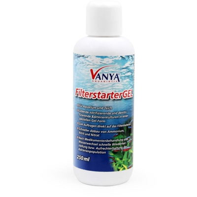 Vanya FilterStarter Gel 250ml batteri filtranti per acquario e laghetto