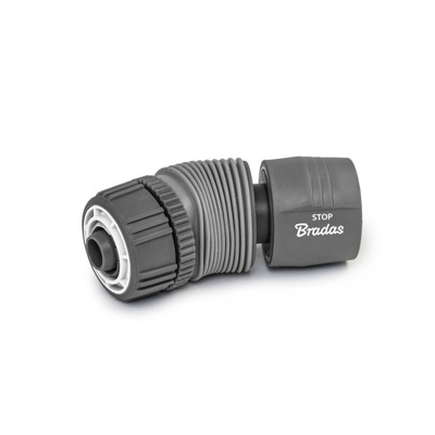 Lem Select - Attacco automatico tubo da giardino ad angolo regolabile 12,5 mm con STOP