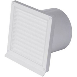 NW100 RSK Griglia per cappa di aspirazione con aletta posteriore Plastica Adatto al diametro del tubo: 10 cm - Wallair en oferta