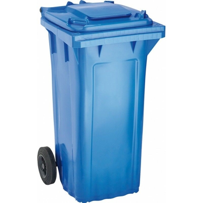 Trash Bin Wave-120 La Plastica Blu