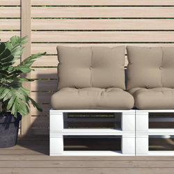 YOUTHUP Cuscini per Divani su Pallet 2 pz Grigio Talpa in Tessuto - Grigio características