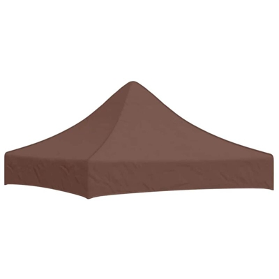 Tetto per Tendone per Feste 2x2 m Marrone 270 g/m² - Marrone - Vidaxl