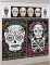 5 Decorazioni murali Halloween messicano