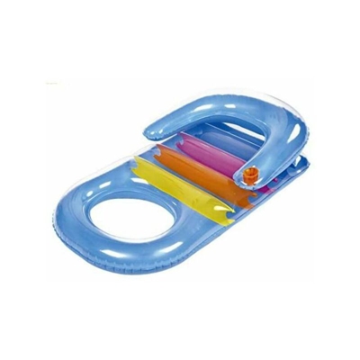 Poltrona Materassino Gonfiabile Multicolor Mare Piscina Con Porta Bibita 150X86Cm