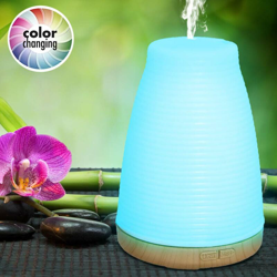 Umidificatore Aria Evaporativo Diffusore Aromi USB Luce LED 7 Color Aromaterapia en oferta
