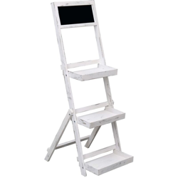 Espositore con Lavagna Bianco 42x40x120 cm in Legno - Bianco - Vidaxl en oferta