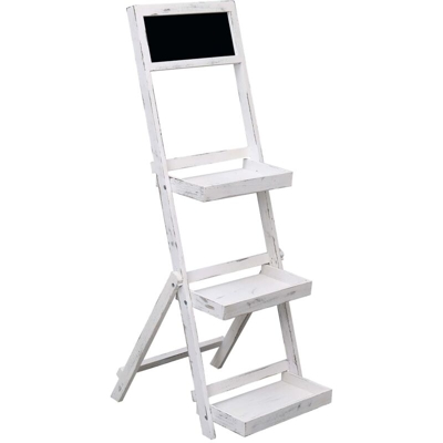 Espositore con Lavagna Bianco 42x40x120 cm in Legno - Bianco - Vidaxl
