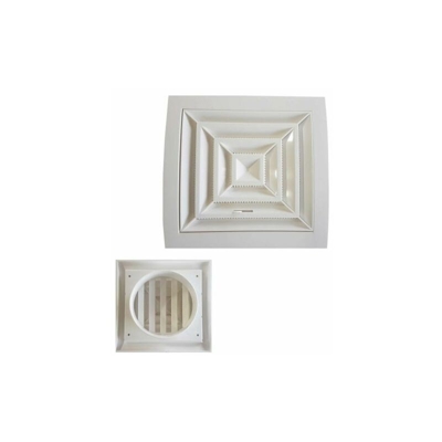 Dakota - Griglia aria areazione aereazione DESIGN flusso regolabile 15x15 cm imbocco 100