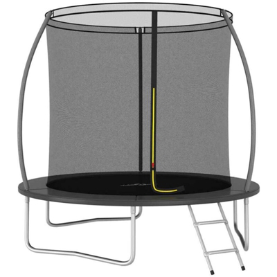 vidaXL Set Trampolino Rotondo 244x55 cm 100 kg