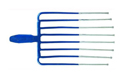 Forca Per Pietrisco Blinky Punta Piatta In Acciaio 9 Denti