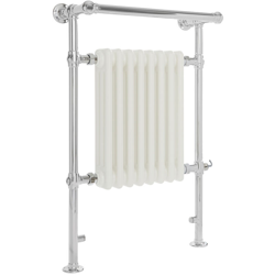 Hudson Reed Elizabeth Scaldasalviette Tradizionale Elettrico di Design Verticale - Termoarredo Bagno Classico - Acciaio Bianco e Cromato - 600W - 930 características