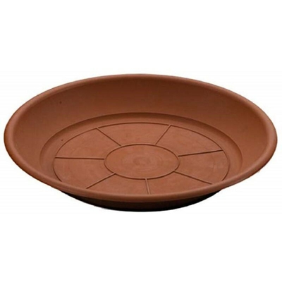Set 2Pz Piatto Sottovaso Tondo Piatti Vasi Fiori Piante Fioriera Plastica 35Cm