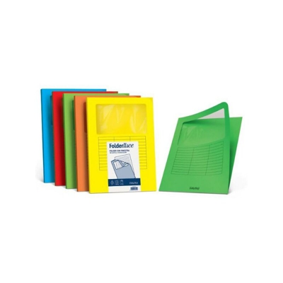 Cartotecnica Favini - Favini Folder con finestra A4 Carta Rosso