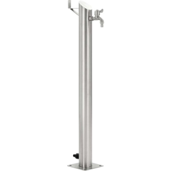 Fontanella a Colonna in Acciaio Inossidabile Rotonda 95 cm - Argento - Youthup características