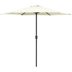 Ombrellone da Esterni con Palo in Alluminio 270x246cm Bianco Sabbia - Bianco - Vidaxl precio