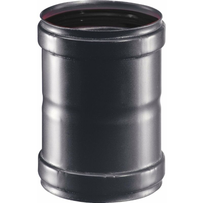 Manicotto di giunzione per canna fumaria stufa a pellet in acciaio nero da 1,2 mm -Ø 100 mm MM