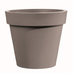 Vaso rotondo in resina "Easy" 80 cm. Taupe precio