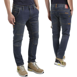 Diadora Utility Stone Plus Pantalone Pantaloni Jeans Da Lavoro Blu Elasticizzati-32 32 características