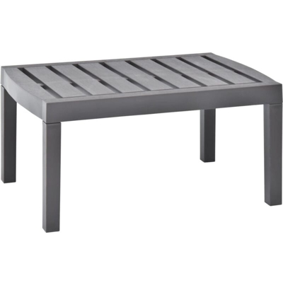Tavolo da Salotto per Giardino 78x55x38 cm in Plastica Moca - Marrone - Vidaxl