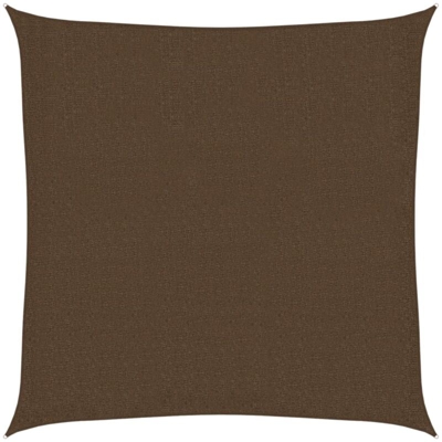 Vela Parasole 160 g/m² Marrone 2x2 m in HDPE - Marrone - Vidaxl