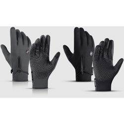 Guanti da ciclismo invernali da donna da uomo Tre dita in pile touch-screen antivento Guanti sportivi da esterno caldi e impermeabili,modello: precio