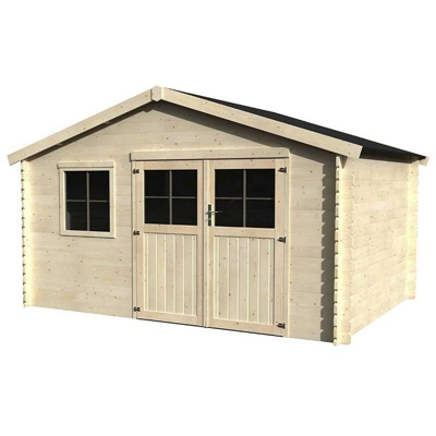 Décor Et Jardin - Casetta in legno Flodeal (28mm di spessore, 400x300cm, 11,92m2)