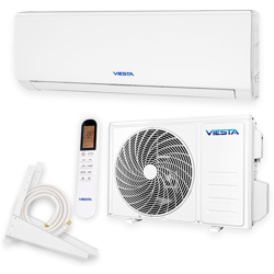 VIESTA 12SQ Condizionatore d'aria split set completo con collegamento rapido titanio oro 12000 BTU 3,4kW R32 A++ WiFi Ready incl. telecomando características