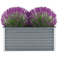 Letto Rialzato Giardino in Acciaio Zincato 100x40x45 cm Grigio precio