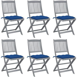 Sedie Da Giardino Pieghevoli 6pz Con Cuscini In Massello Acacia precio