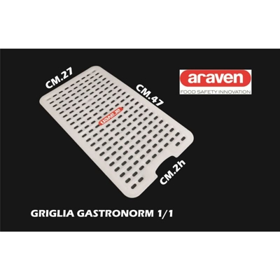 Griglia Gastronorm Gn1/1 Bianca