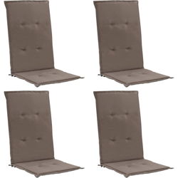 Asupermall - Cuscini per Sedie da Giardino 4 pz Grigio Talpa 120x50x4 cm precio