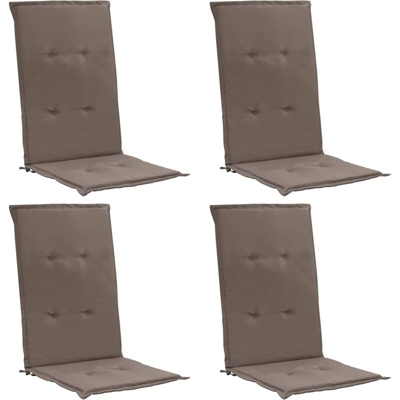 Asupermall - Cuscini per Sedie da Giardino 4 pz Grigio Talpa 120x50x4 cm