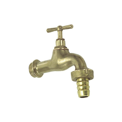 Rubinetto curvo in ottone lucido con 1/2 "Racord en oferta