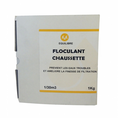Gamme Blanche - Flocculante in calza 1 KG per piscina