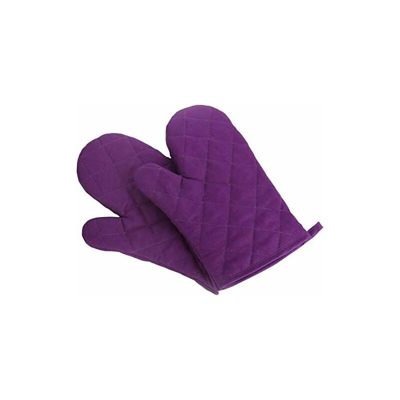 Guanti da forno, resistenti al calore, 1 paio, colore: Viola