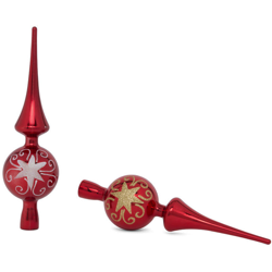 Puntale per albero di Natale - Colore rosso/bianco características