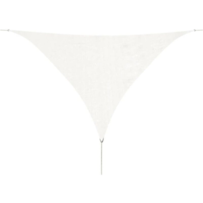 YOUTHUP Vela Parasole HDPE Triangolare 5x5x5 m Bianca - Bianco