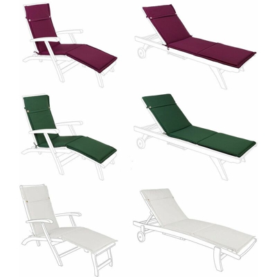 Bizzotto - Cuscino Lettino Sedia Sdraio Chaise Longue Esterno Sfoderabile Steamer Colore: Naturale Steamer