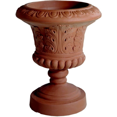 Calice Acanto in resina Terracotta