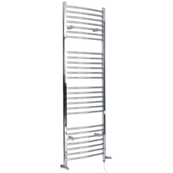 Hudson Reed Kent Scaldasalviette Misto Curvo Moderno - Termoarredo Bagno a Scaletta Cromato - Design Elettrico & Idraulico - 706W - 1800 x 600mm precio
