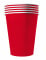 20 Bicchieri americani in cartone riciclabile rosso precio