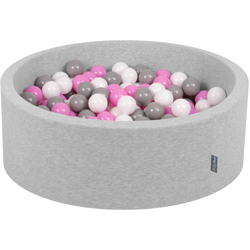 90X30cm/300 Palline ? 7CM Piscina Di Palline Colorate Per Bambini Tondo Fabbricato In EU, Grigio Ch:Grigio/Bianco/Rosa - grigio ch:grigio/bianco/rosa precio