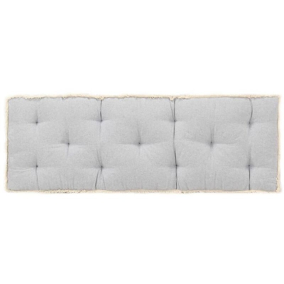 vidaXL Cuscino per Divano in Pallet Grigio 120x40x7 cm - Grigio