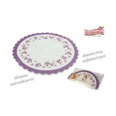 5308 Centro Sottotorta Decorato Tondo 34cm 6 Pezzi - Gp&me