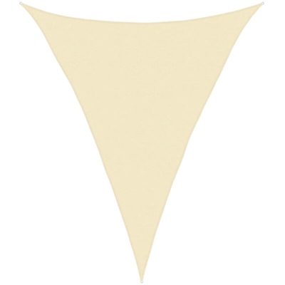 vidaXL Vela Parasole 160 g/m² Crema 5x7x7 m in HDPE - crema
