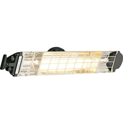 FIORE 1800 Stufetta IR alogena 1800 W 9 m² Nero - Mo-el