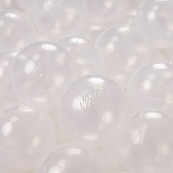 KiddyMoon 1200 ∅ 6CM Palline Morbide Colorate Per Piscina Bambini Fatto In EU, Trasparente - trasparente en oferta