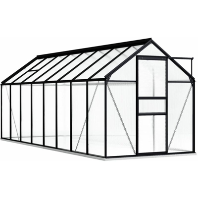 Serra con Telaio Base in Alluminio Antracite 9,31 m2 - Antracite - Youthup
