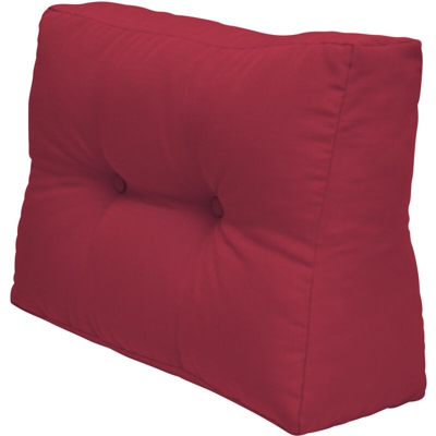 Beautissu Cuscino Laterale per Divano di Pallet Eco Elements - per divani con bancali di Legno Rosso, 60x40x20 cm