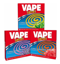 Insetticida a Spirale Antizanzare Vape Cf.10Pz Profumazioni Assortite en oferta
